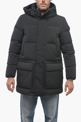 Solid Color SIERRA Down Jacket with Hidden Closure