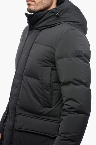 Solid Color SIERRA Down Jacket with Hidden Closure