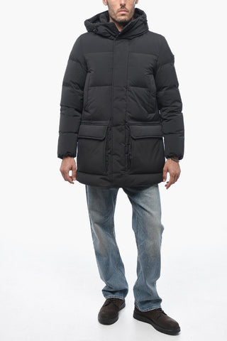 Solid Color SIERRA Down Jacket with Hidden Closure