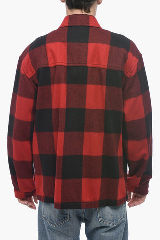Wool Overshirt with Check Pattern