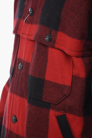Wool Overshirt with Check Pattern