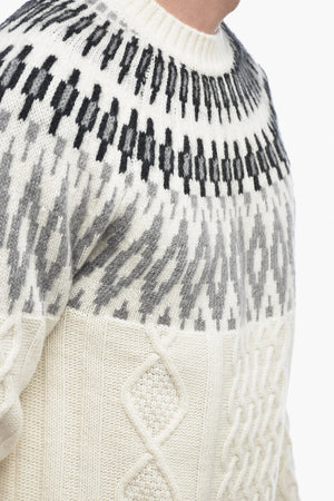 Rundhalspullover NORVEGESE aus Kaschmir-Mix