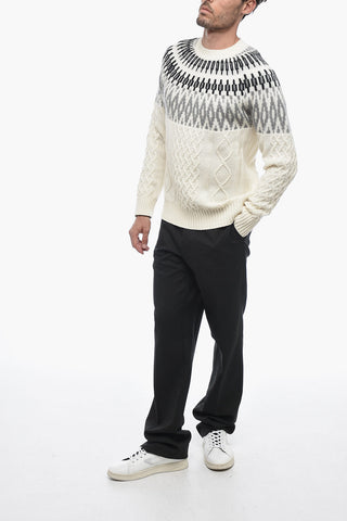 Rundhalspullover NORVEGESE aus Kaschmir-Mix