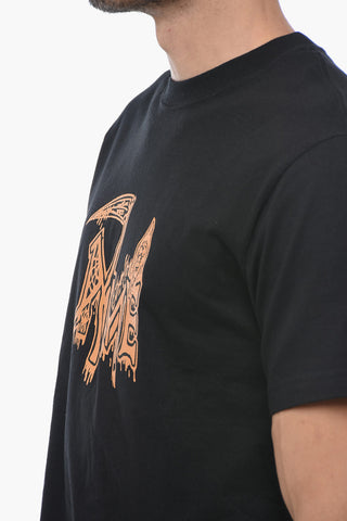 Front Printed Crew-neck T-Shirt