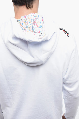 Brushed Cotton Hoodie with Contrasting Print