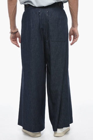 MM0 Jeans Gaucho con Lavaggio Scuro e Martingale 40cm