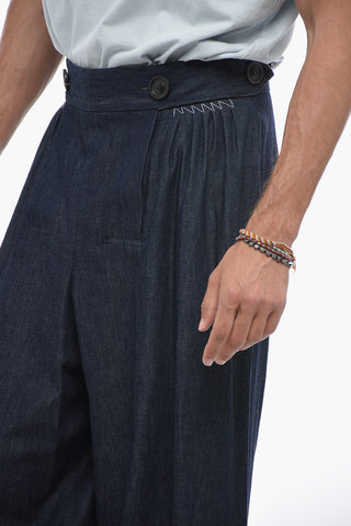 MM0 Jeans Gaucho con Lavaggio Scuro e Martingale 40cm