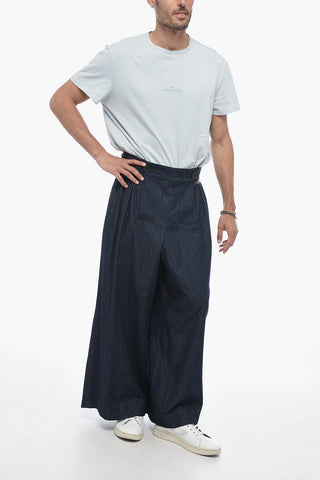 MM0 Jeans Gaucho con Lavaggio Scuro e Martingale 40cm