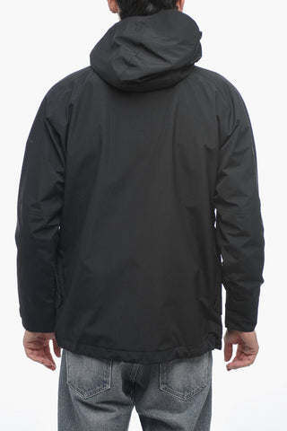 Solid Color WINTER TRAIL GTX Windbreaker Jacket with Hood