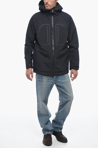 Solid Color WINTER TRAIL GTX Windbreaker Jacket with Hood