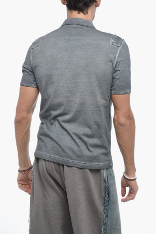 Polo in Cotone con Logo in Applicazione