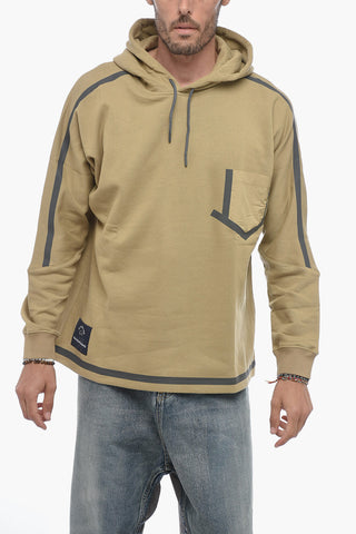 WHITE MOUNTAINEERING 기모 코튼 후드 스웨트셔츠 포켓 포함