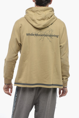 WHITE MOUNTAINEERING 기모 코튼 후드 스웨트셔츠 포켓 포함