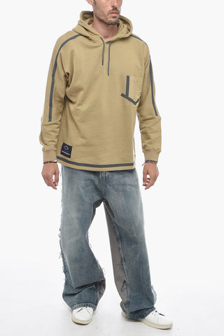 WHITE MOUNTAINEERING 기모 코튼 후드 스웨트셔츠 포켓 포함
