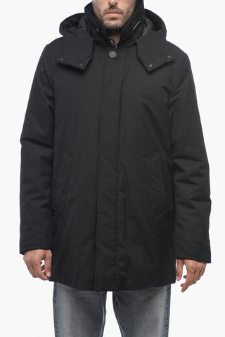 Solid Color BARROW Padded Jacket with Hidden Closure