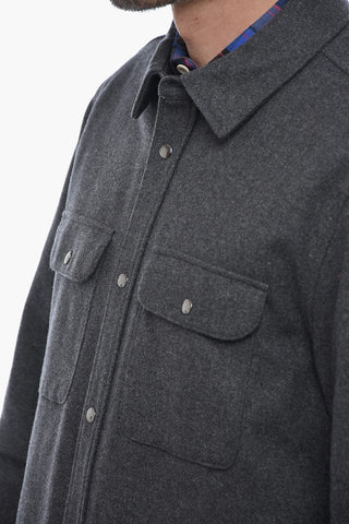 Overshirt ALASKAN in Twill di Lana e Nylon con Doppio Taschino