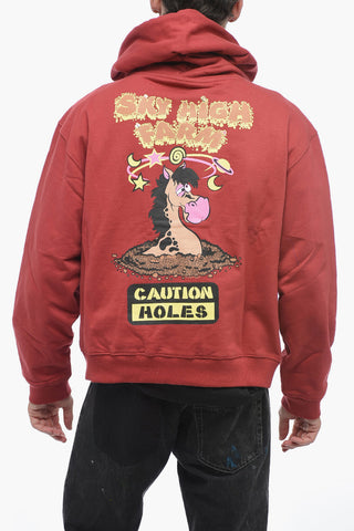 Einfarbiger Hoodie mit Reißverschluss