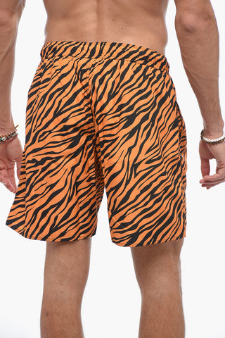 Animal Patterned Swim Shorts