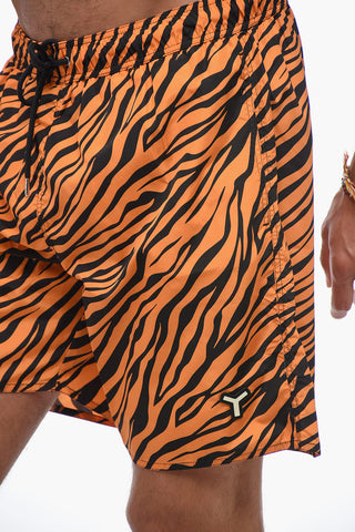 Animal Patterned Swim Shorts