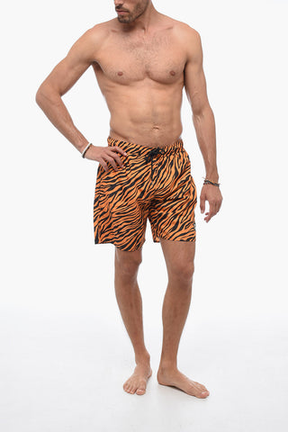 Animal Patterned Swim Shorts