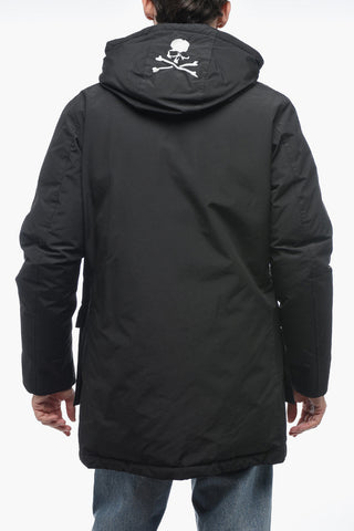 WOOLRICH X MASTERMIND Cotton and Nylon Down Jacket with Hood