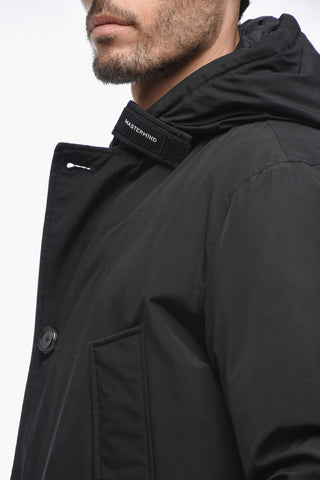WOOLRICH X MASTERMIND Cotton and Nylon Down Jacket with Hood