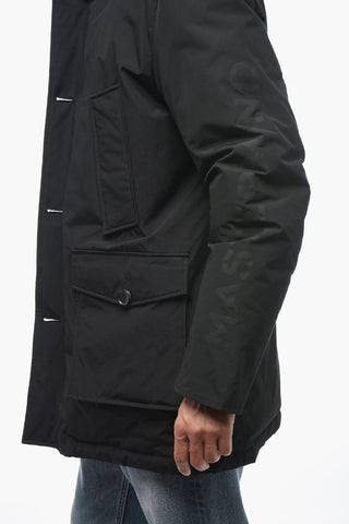 WOOLRICH X MASTERMIND Cotton and Nylon Down Jacket with Hood