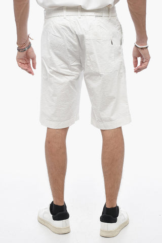 Shorts In Cotone con Elastico in Vita
