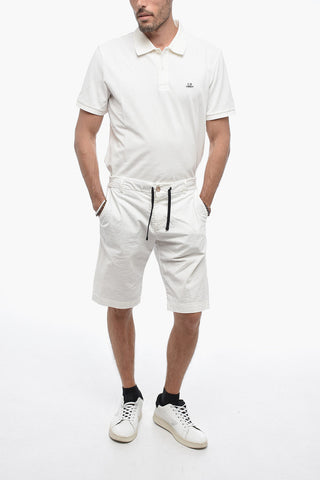 Shorts In Cotone con Elastico in Vita