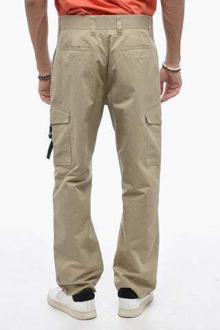 Pantaloni Cargo in Misto Cotone con Dettagli Safety