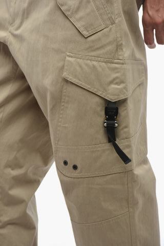 Pantaloni Cargo in Misto Cotone con Dettagli Safety