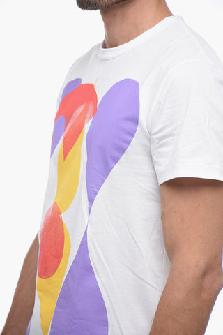 HOMME PLUS Printed Crew-neck T-Shirt