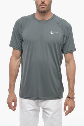 SWIM Stretch T-Shirt with Logo Print