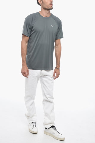 SWIM Stretch T-Shirt with Logo Print