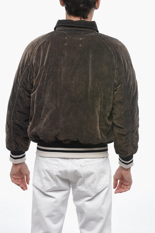 MM1 Velour Bomber Jacket with Flush Pockets