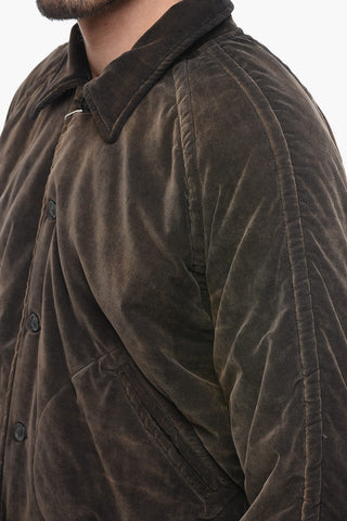 MM1 Velour Bomber Jacket with Flush Pockets