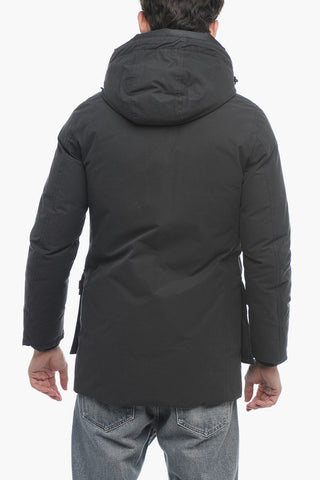 Solid Color ECO BYRD CLOTH ARCTIC Utility Down Jacket with Hood