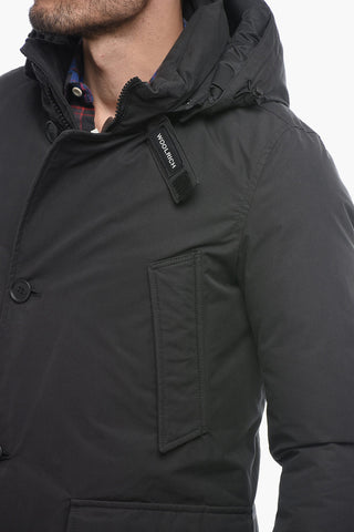 Solid Color ECO BYRD CLOTH ARCTIC Utility Down Jacket with Hood