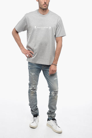 JAPAN Cotton Crew-neck T-shirt with Side Split