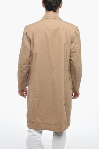 MM10 Multipocket Cotton Trenchcoat with Double-breasted Design