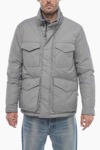 Piumino Utility LUXE in Tinta Unita con Cappuccio Estraibile