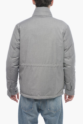 Piumino Utility LUXE in Tinta Unita con Cappuccio Estraibile
