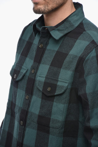 Buffalo Checked Overshirt with Double Breast Pocket