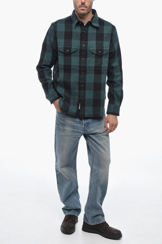 Buffalo Checked Overshirt with Double Breast Pocket
