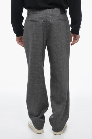 MM14 Pantaloni Chino District Check in Lana Vergine
