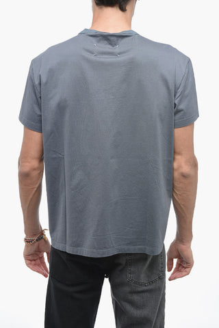 MM10 T-Shirt in Cotone REVERSE MAISON con Ricamo