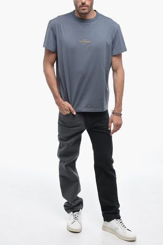 MM10 T-Shirt in Cotone REVERSE MAISON con Ricamo