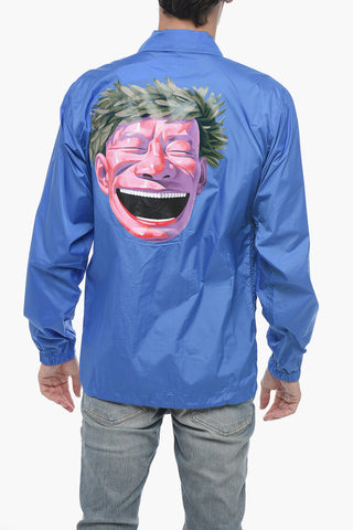 SHIRT Back Printed Nylon Windbreaker Jacket