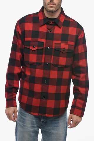 Buffalo Checked ALASKAN Overshirt with Double Breast Pocket