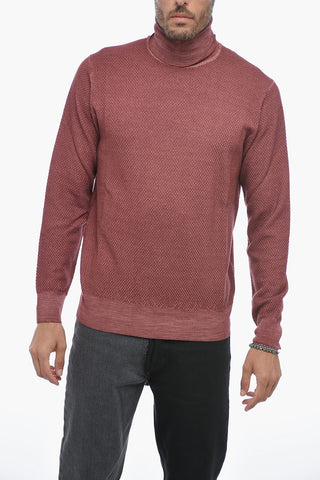 Turtleneck DAMIÈ Jacquard Virgin Wool Sweater